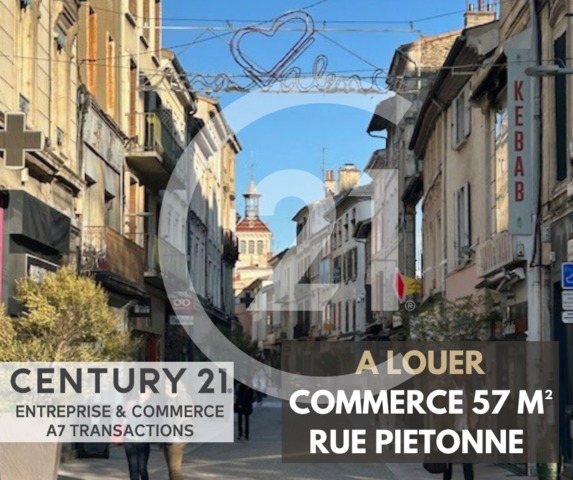 Local commercial à louer - 57.0 m2 - 26 - Drome