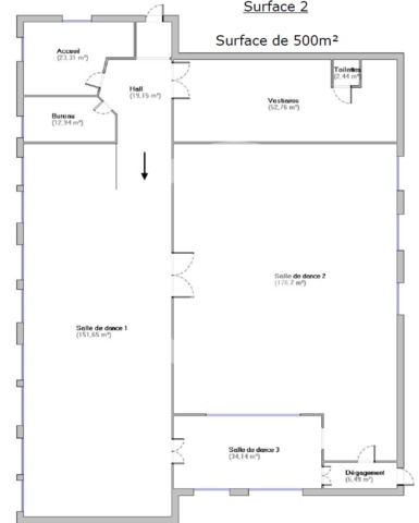 Local commercial à louer - 500.0 m2 - 26 - Drome